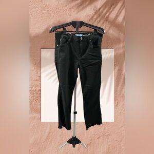 7 For All Mankind cropped black Denim Jeans